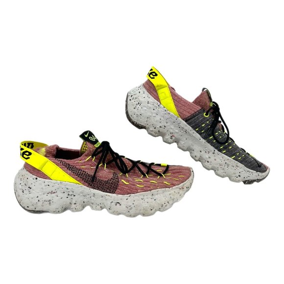 Nike Red & Yellow Lemon Venom Space Hippie 04 Sneakers - Picture 1 of 10